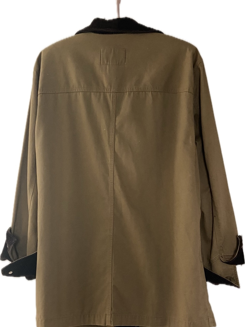 Vintage Ralph Lauren Chore Barn Jacket Khaki Ran Corduroy Women’s Medium - Picture 2 of 4